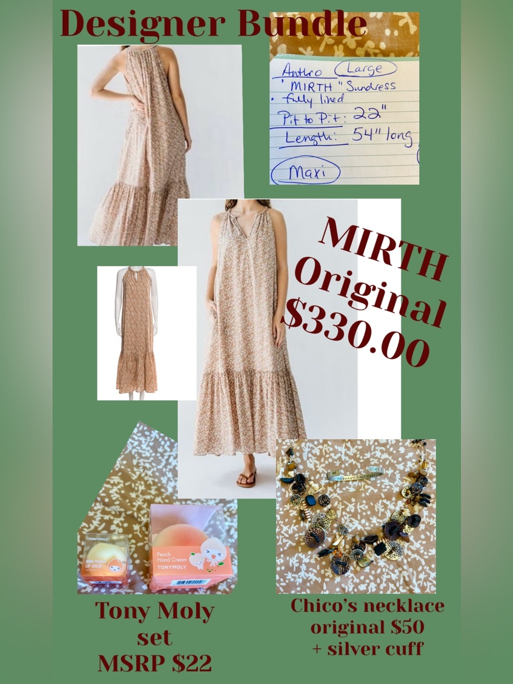 $15 start Designer Bundle Christyg79 Sun 5/24 • MIRTH 5 pcs original $400